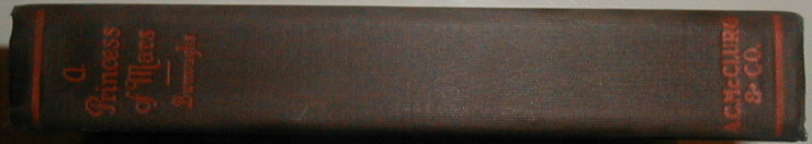 A Princess of Mars spine