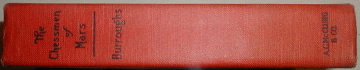 The Chessmen of Mars spine