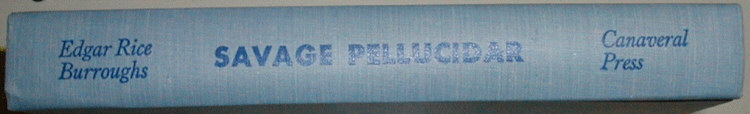 Savage Pellucidar spine