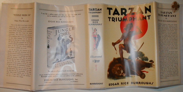 Tarzan Triumphant dust jacket