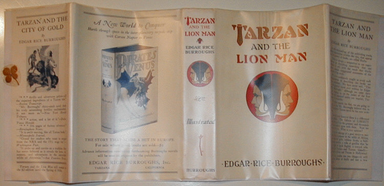 Tarzan and the Lion Man dust jacket