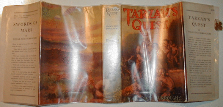 Tarzan's Quest dust jacket