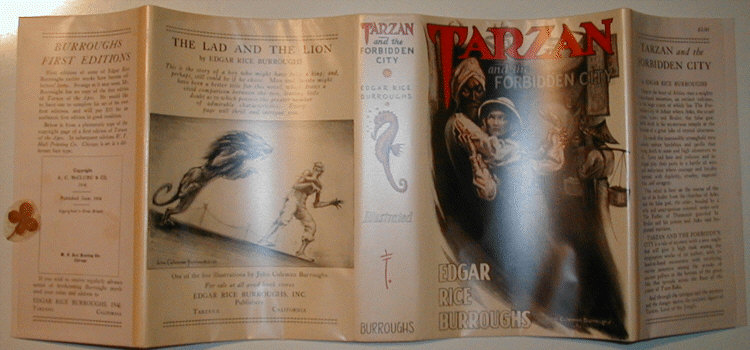 Tarzan and the Forbidden City dust jacket