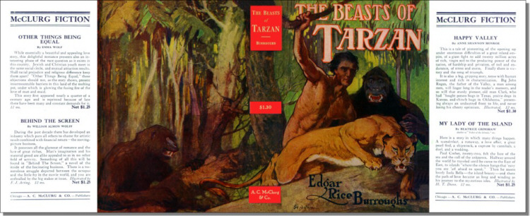 The Beasts of Tarzan dust jacket