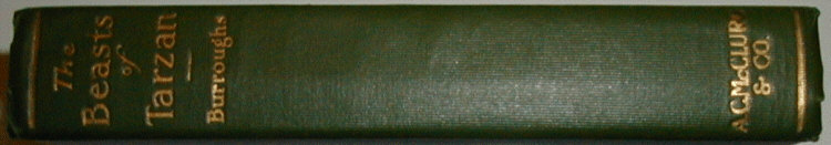 The Beasts of Tarzan spine