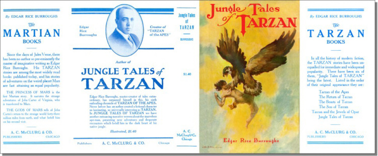 Jungle Tales of Tarzan dust jacket