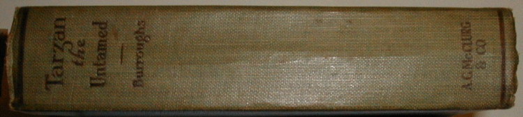 Tarzan the Untamed spine